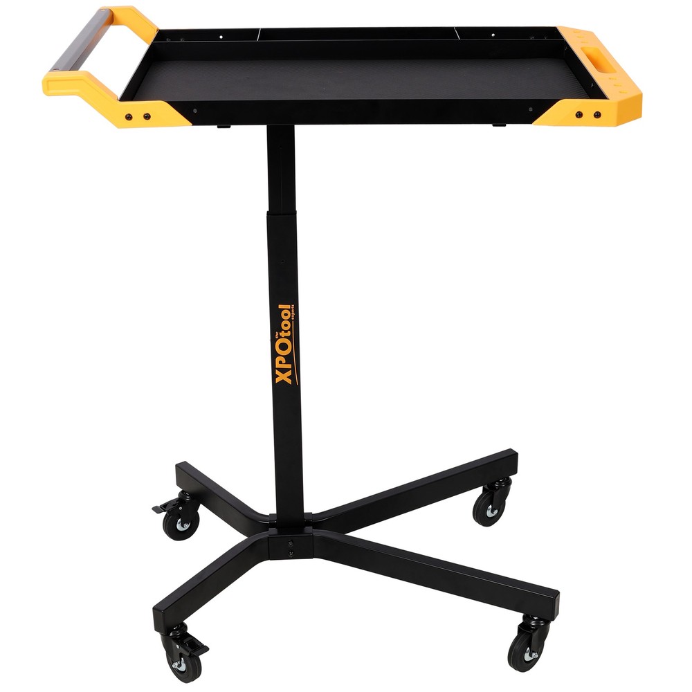 Adjustale Height Mobile Work Table Rolling Tool Tray Table for Repair Shops DIY