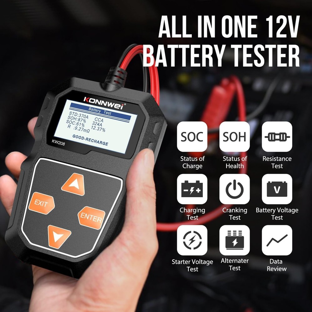 High-Performance Battery Analyzer for 12V Systems with and Certification