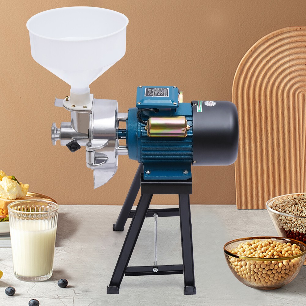110V Electric Grain Mill Grinder Corn Wheat Feed Flour Cereal Grinding Machine