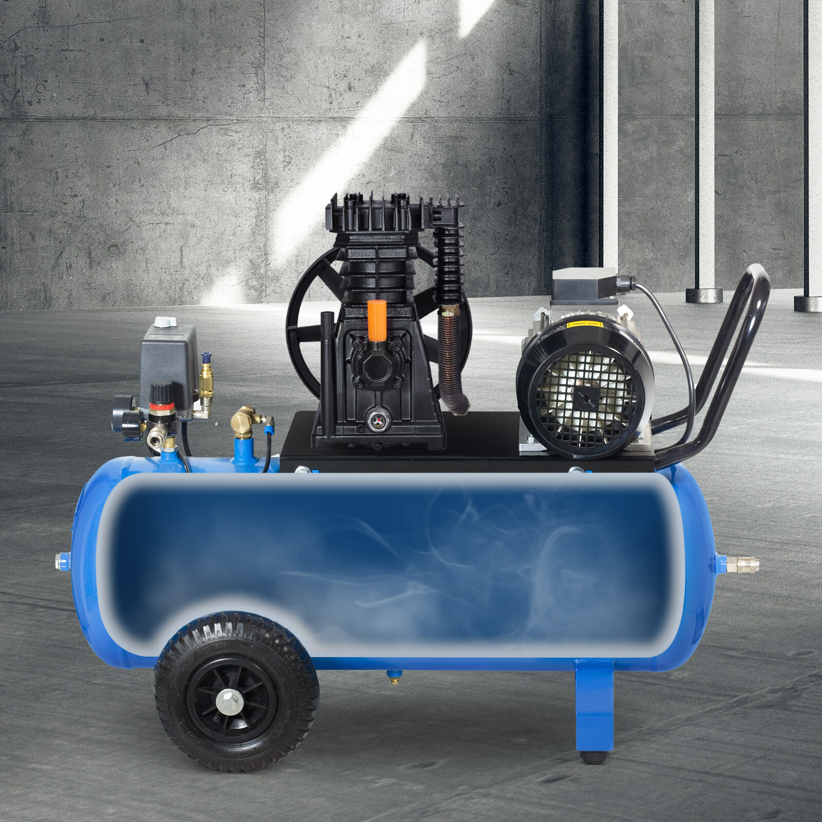 VEVOR Air Compressor Pump Head 3HP 5.8CFM @ 90PSI Twin Cylinder Piston Pump Head