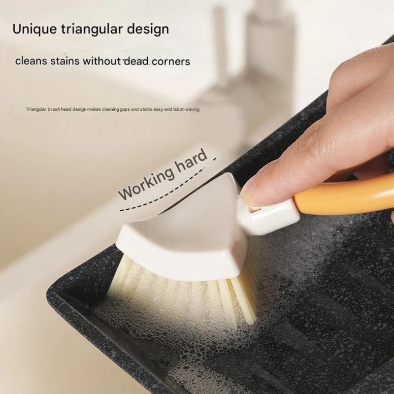 Multipurpose Collapsibles Triangular Brush Storage Toughes Flexible Bristles All