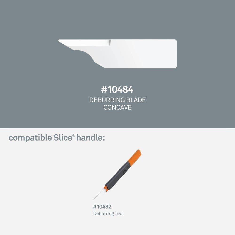 Slice Deburring Blade Concave for Handle, Lasts 11x Longer (10484)