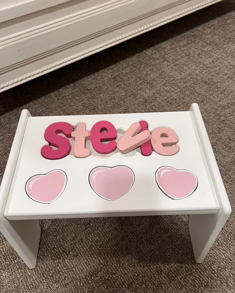 NWT “STEVIE” Puzzle Step Stool Retail $110