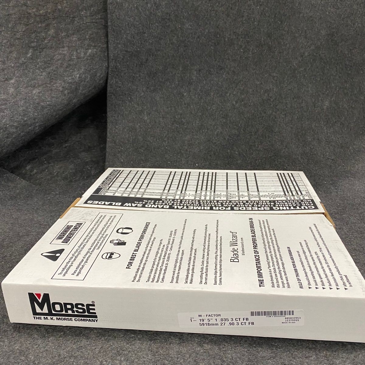 MORSE Saw Blades M-Factor 19' 5" 1 .035 3 CT FB 5918mm 27.90 3 CT FB