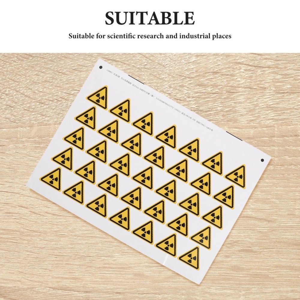 54 Pcs Warning Sign Stickers Caution Danger Hazard Window