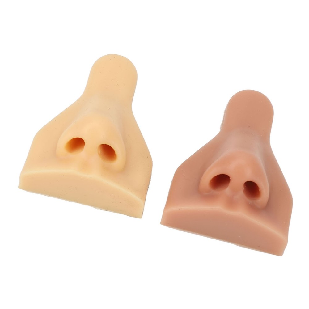 2pcs Soft Silicone Nose Model High Simulation For Practicing Suture