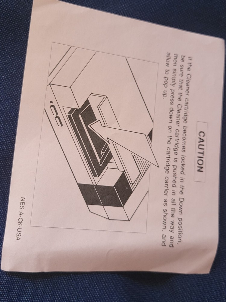 NES CLEANING KIT COMPLETE W/ POSTER Authentic Nintendo NES