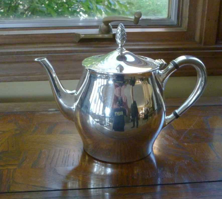 Gorham Paul Revere Silverplate Coffee & Tea Service 5 Piece Set