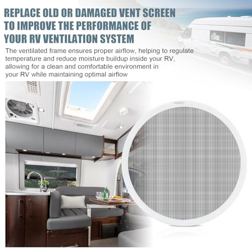 RV Vent Screen Roof Fan Frame Parts Replacement for FAN-TASTIC RV Vent Fan, RV