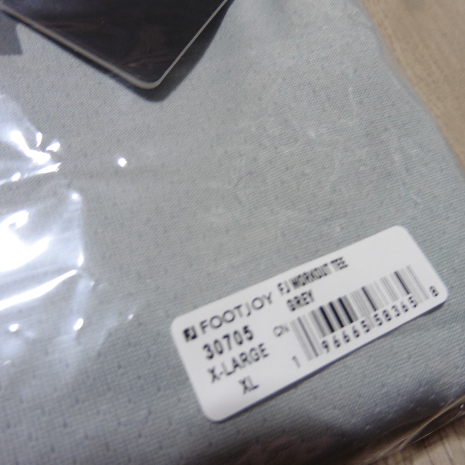 FOOTJOY Mens XL T SHIRT TRAINING WORKOUT GOLF POLYESTER GREY BLUE GREEN