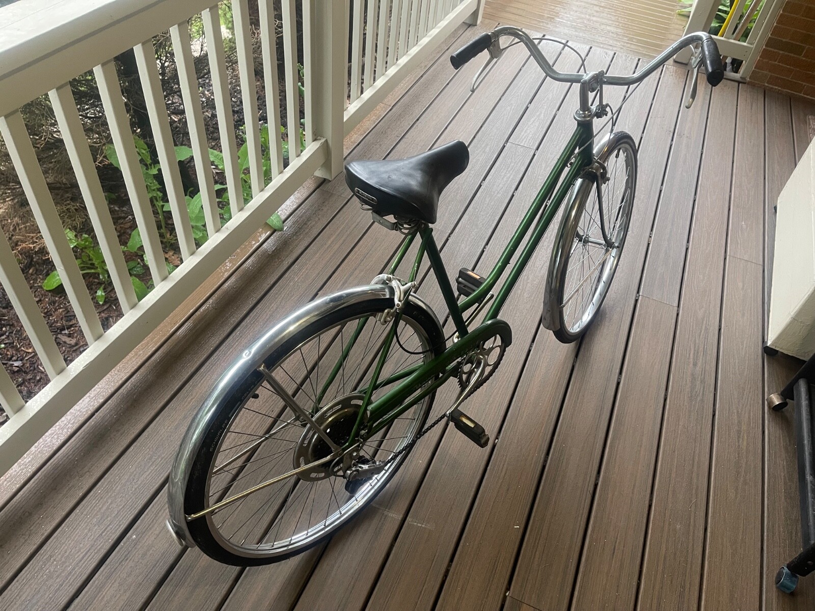 1972 SCHWINN COLLEGIATE 5-SPEED Campus Green CRUISER BIKE