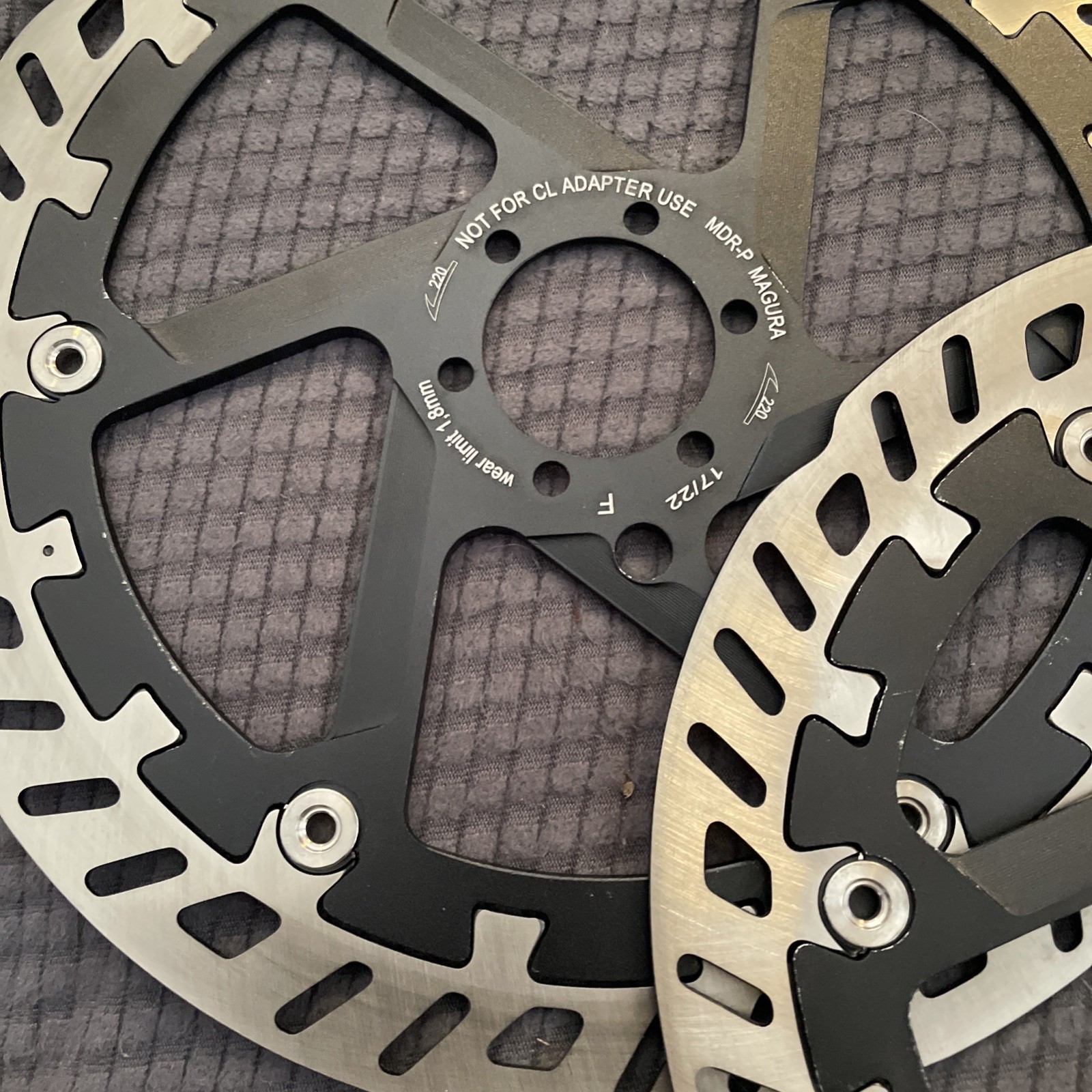 Pair Of magura mdr-p 220mm And 203mm Brake Rotors