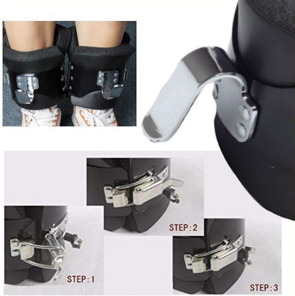 Inversion Boots w/ Safety Locks Anti Gravity Sit Up Core Trainer Stretch