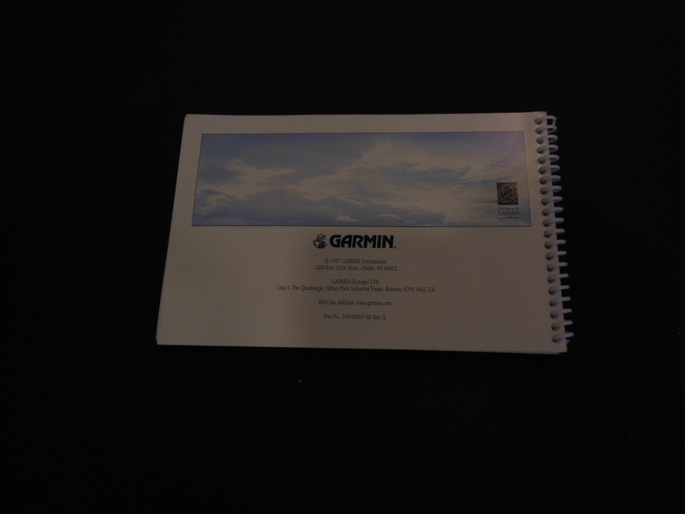 Garmin GPS 150XL Pilot's Guide