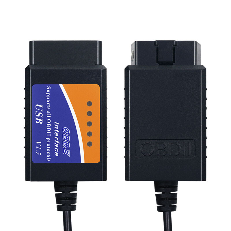 ELM327 USB OBD2 Scanner Cable Diagnostic Tool Engine Fault Code Reader Adapter