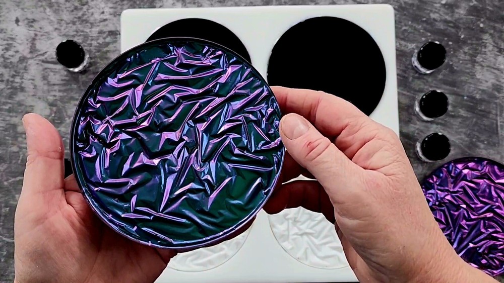 CRUSHED VELVET Coaster Silicone Mold AU