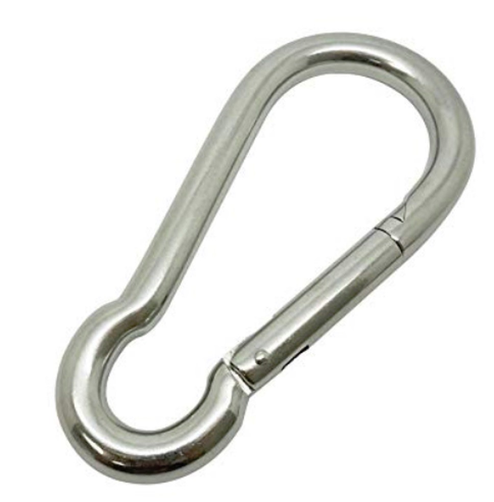 Stainless Steel Carabiner Spring Snap Link 5"