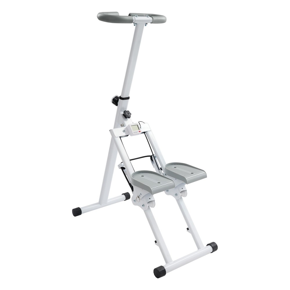 Foldable Stair Stepper Machine-Adjustable Vertical Climber For Full Body Workout