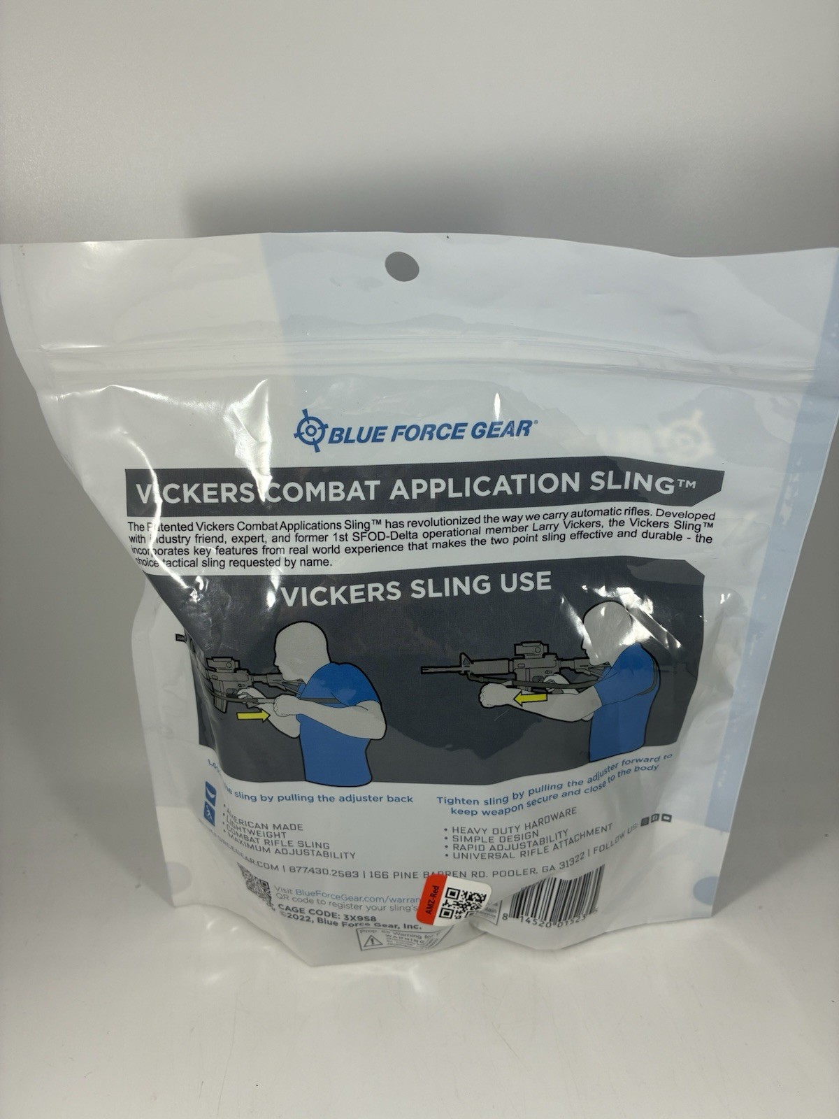 Blue Force Gear Vickers Sling Unpaded Nylon Hardware Coyote Brown VCAS-125-OA-CB