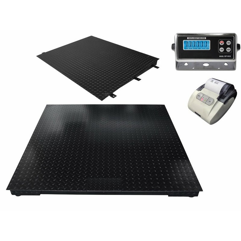 SellEton Floor Scale / Pallet size with Ramp & Printer