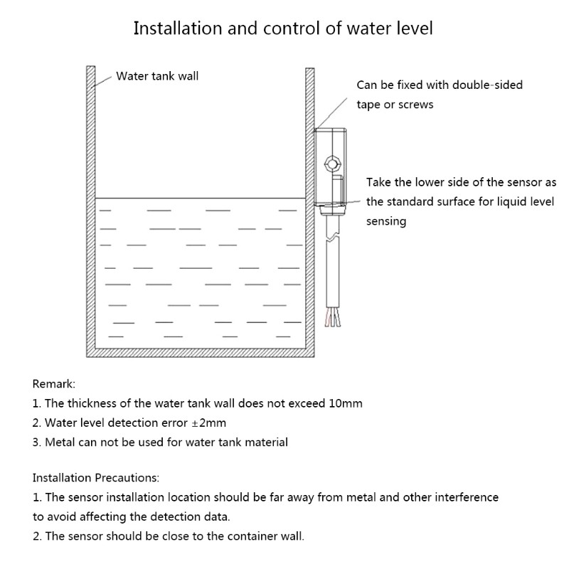 Automatic Shut Level Sensor Water Level Control Switch, Stop Water Stabilize