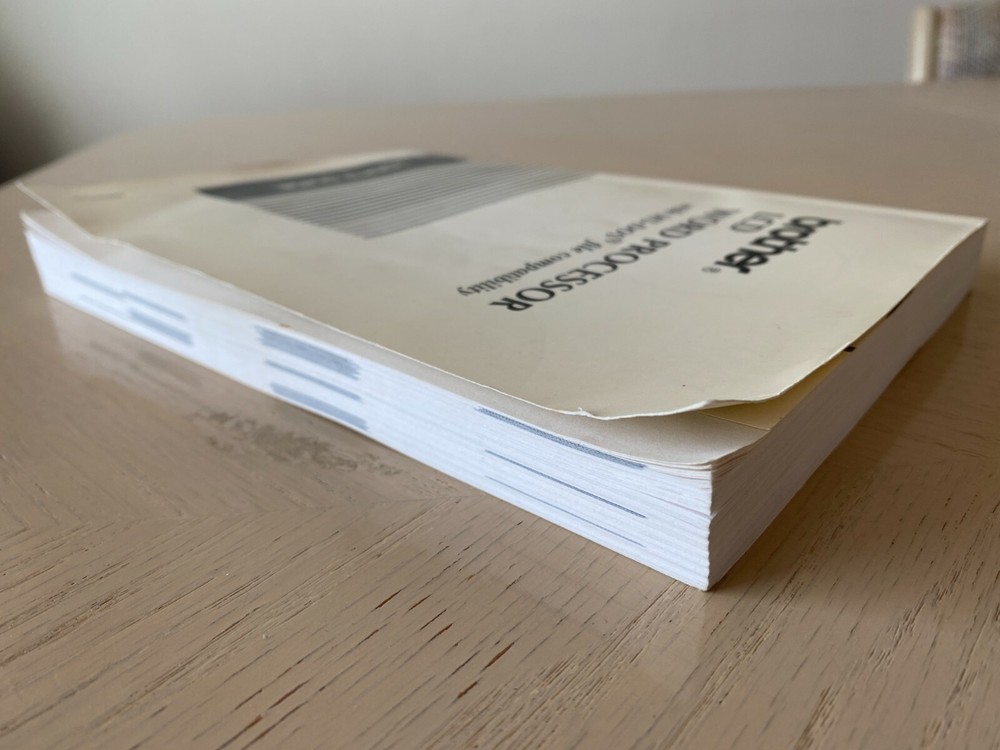 Brother LCD Word Processor Manual ms-dos instruction Guide circa 1994.