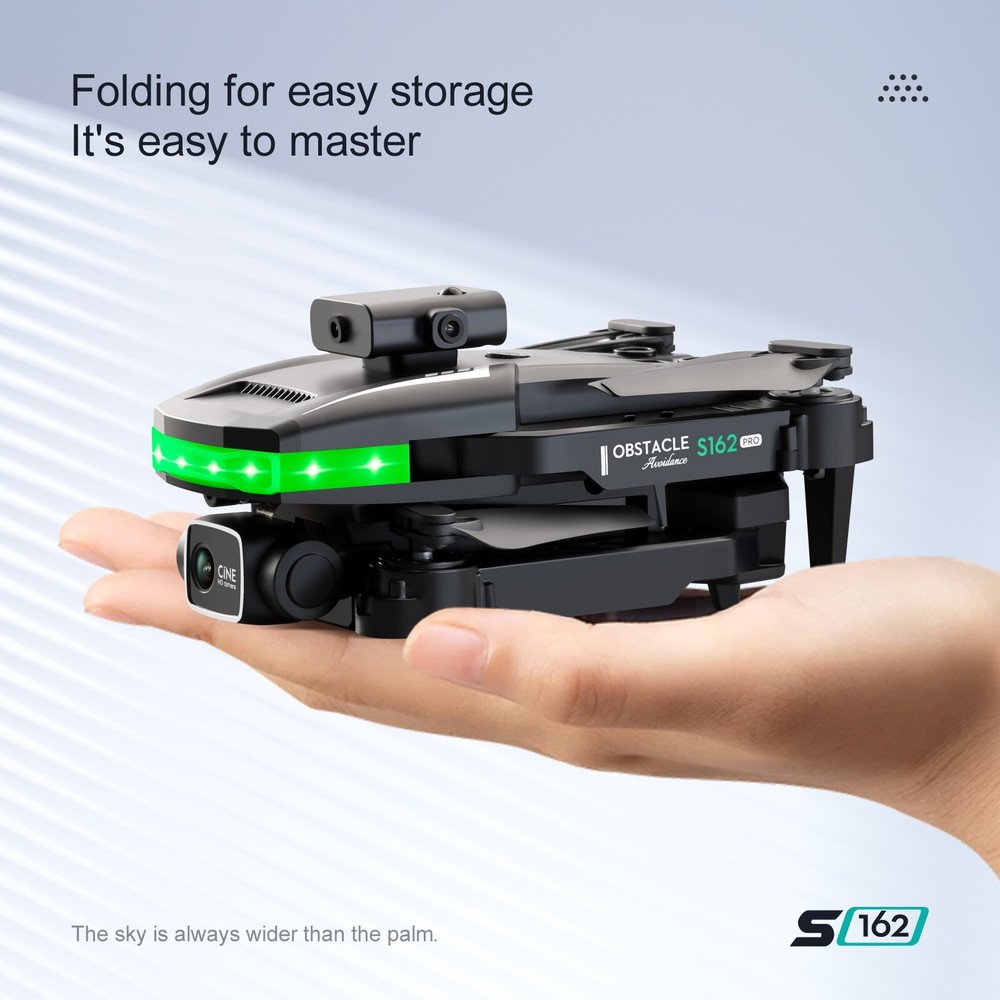 S162 RC Drones Dual Cameras Headless Mode 3pc Battery