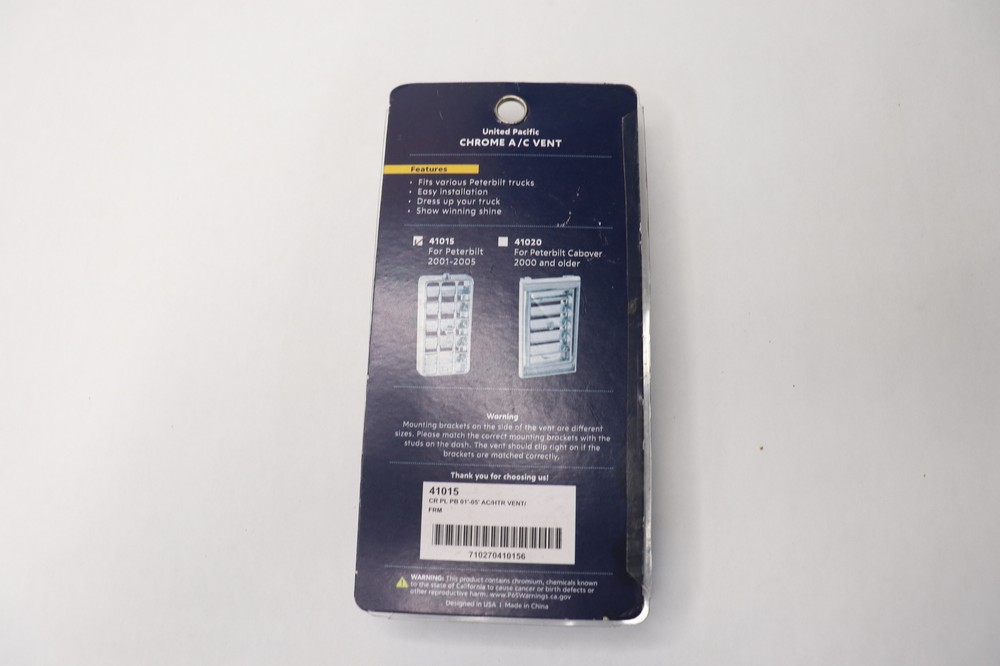 United Pacific A/C Vent Replacements Plastic Chrome 41015