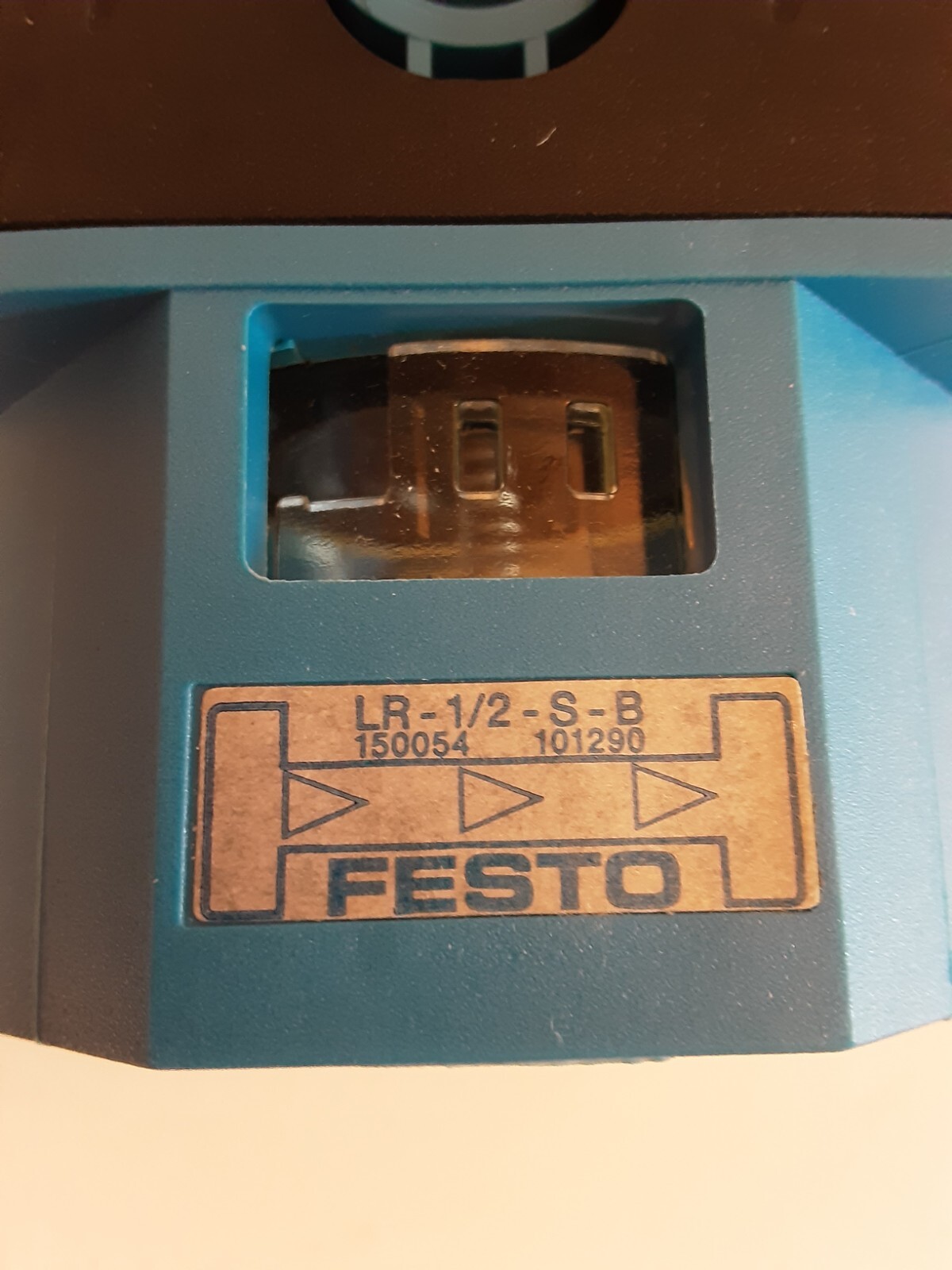 NOS Festo Pneumatics 150054 Pressure Regulator LR-1/2-S-B With Box & Directions