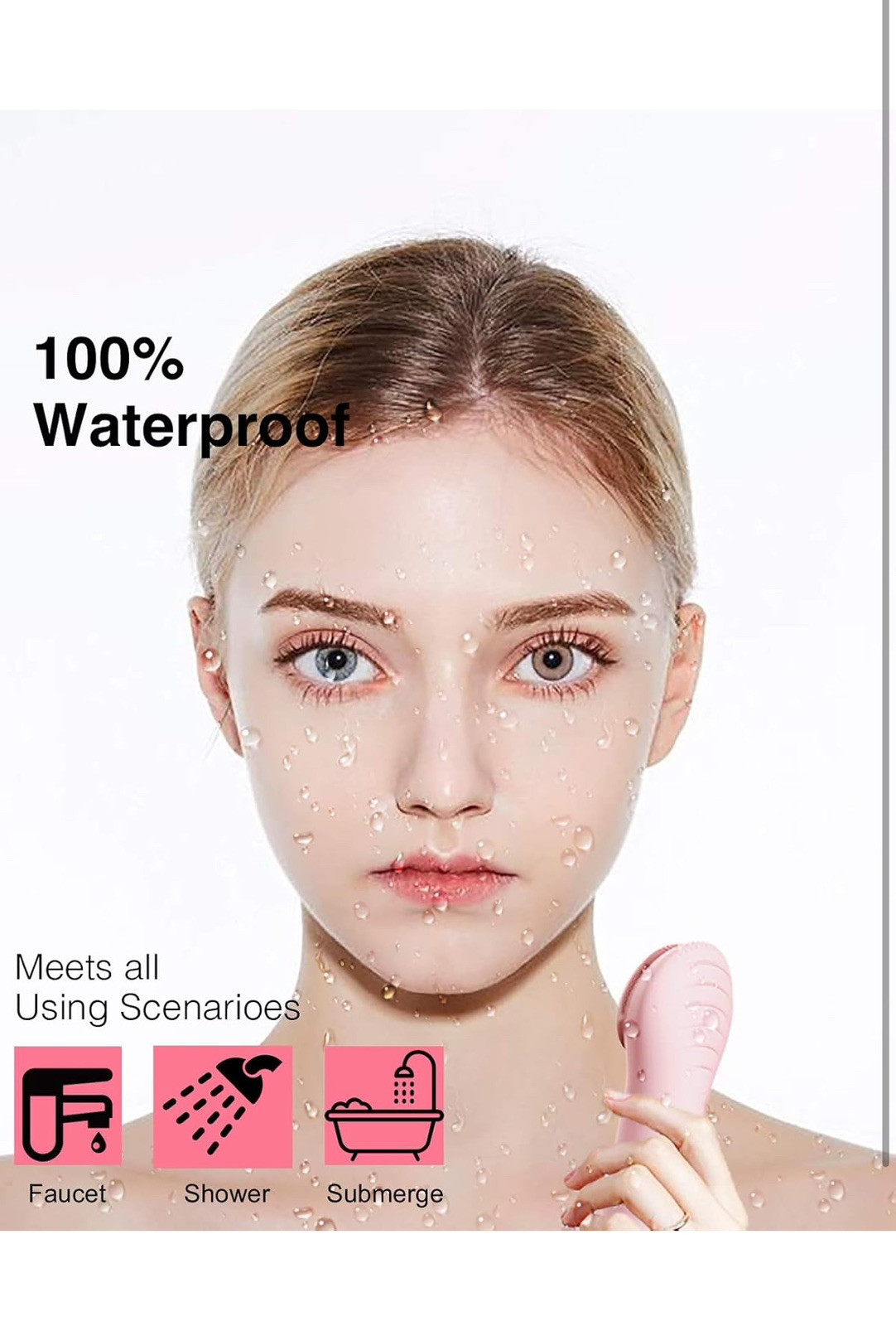 NågraCoola CLIE Sonic Facial Cleansing Brush Waterproof Electric Face Cleansi...