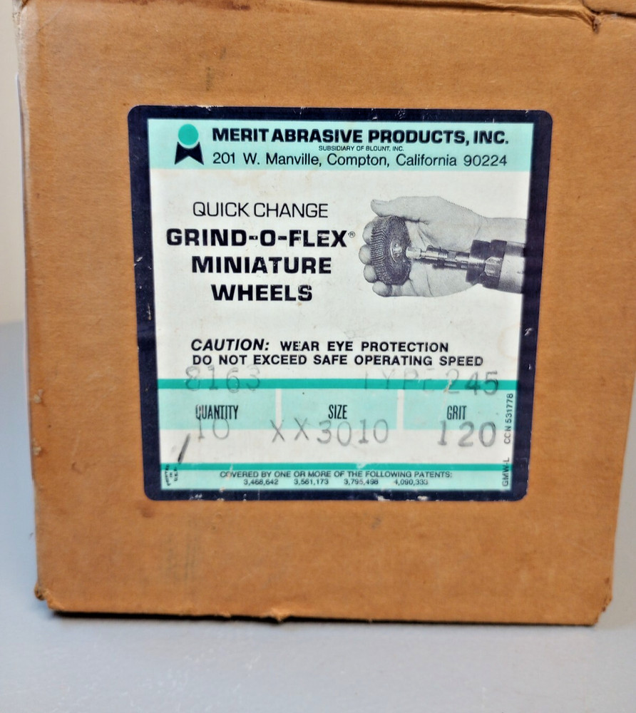 Merit High Performance Quick-Change Mini Grind-O-Flex Abrasive Flap Wheel