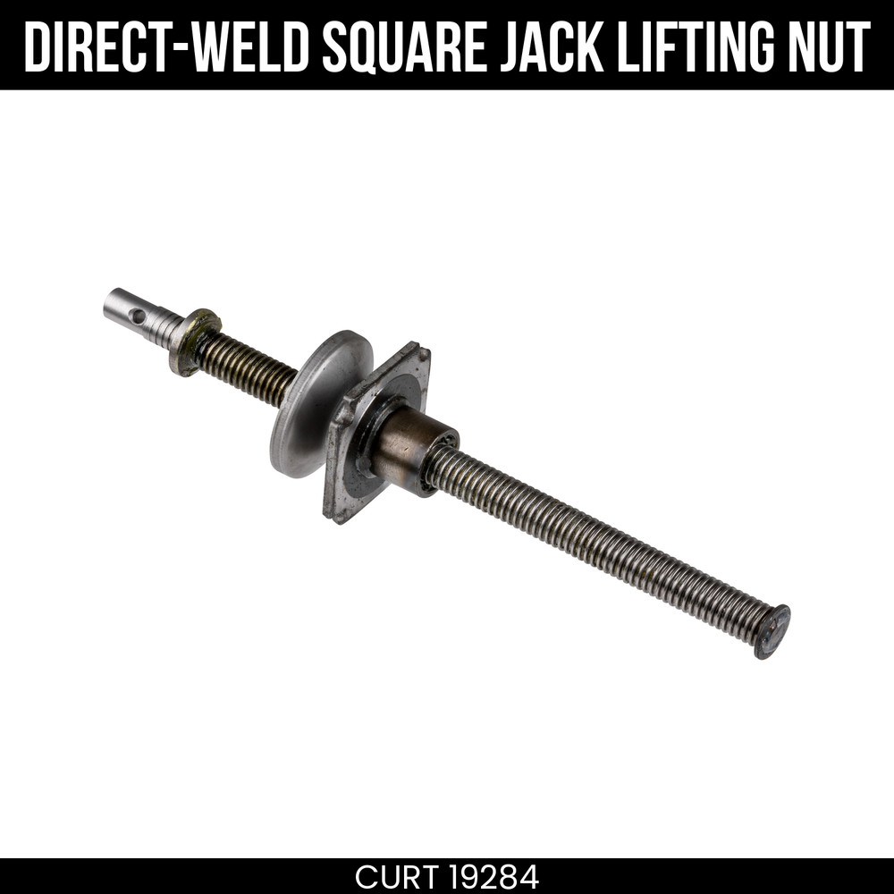 CURT Replacement Lifting Nut for Direct Weld Square Jack Model 28512 19284