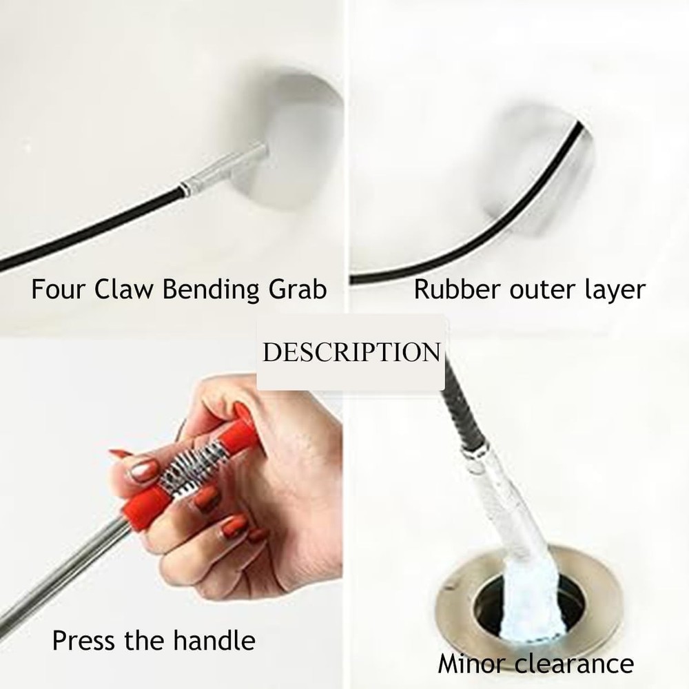 Convenient 24-Inch Flexible Reaching Tool - 4 Claws for Optimal Object Retrieval