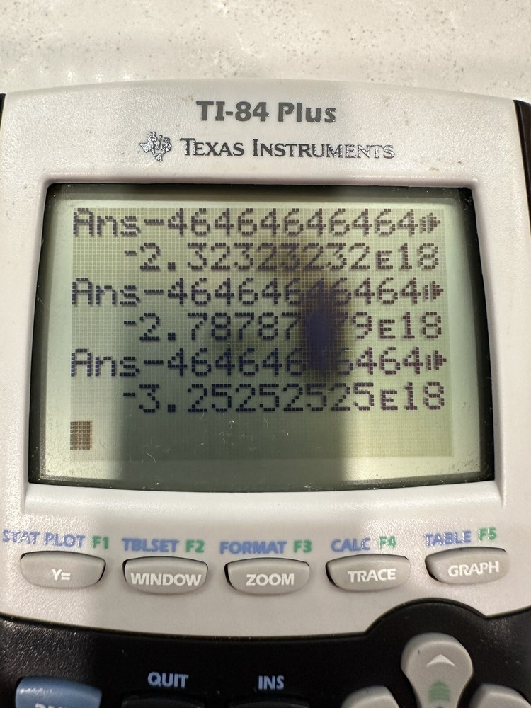 Texas Instruments TI-84 Plus Silver Edition Graphing Calculator Spots on Screen