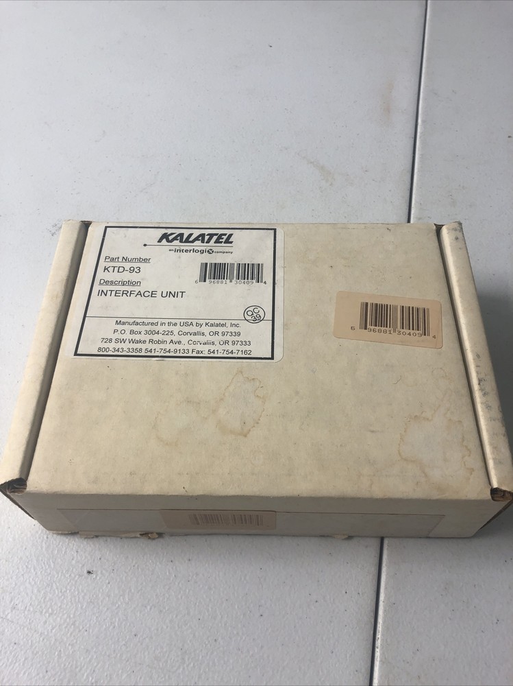 GENUINE GE INTERLOGIX KALATEL KTD-93 AUXILIARY DEVICE DRIVER