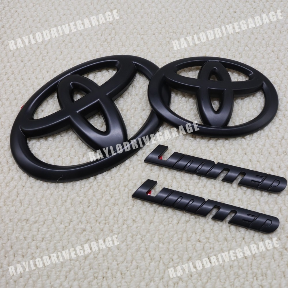 Front Grill Emblem Rear Tailgate Side Overlay Blackout For Sequoia Limited/SR5