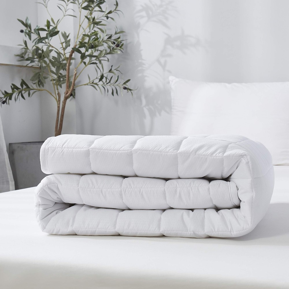 Twin Size Microfiber Mattress Pad ProtectorTopperBreathable Cover with Elasti...