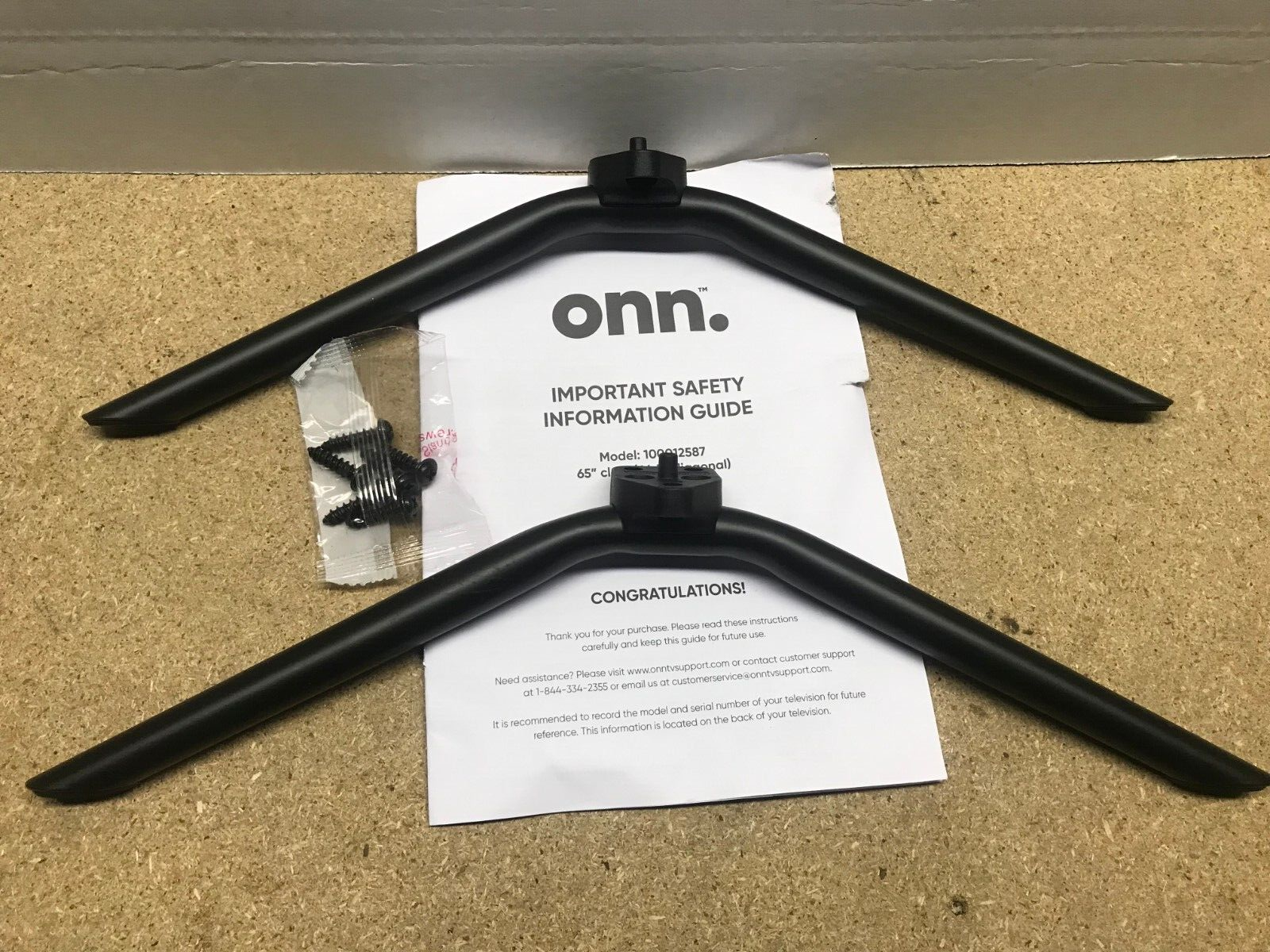 ONN 100012587 LD707F-WJ30-01 Stand / Feet With Screws