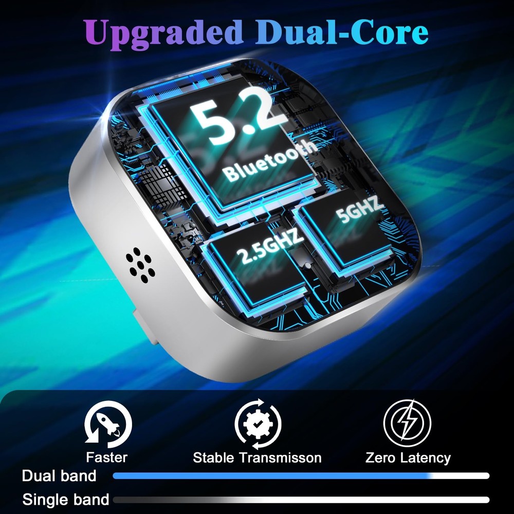 2026 Wireless CarPlay Adapter Upgrade Wired to Wireless, Multicolor