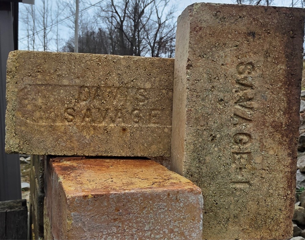 Antique Vintage Davis Savage Old Fire Brick