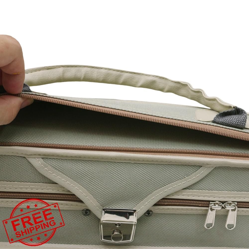 Vetimobato Violin Case 4/4 Green Lightweight Hard Shell