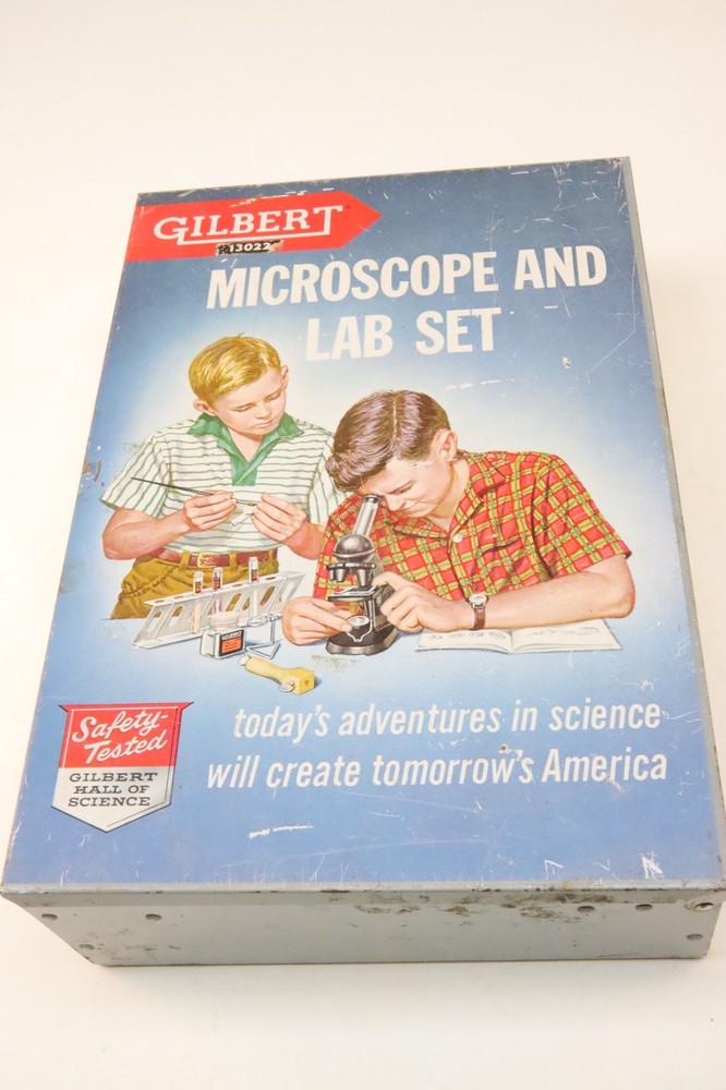Gilbert Microscope and Lab Set - Original Metal Case, Microscope, ex scope 13022