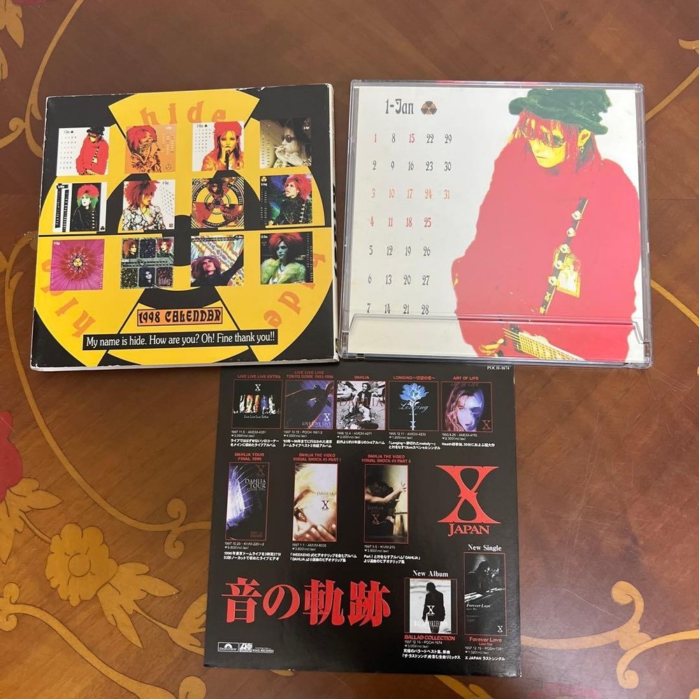 Super rare hide 1998 CALENDAR