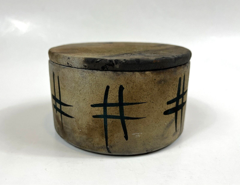 Nell Devitt Pottery Raku Lidded Box