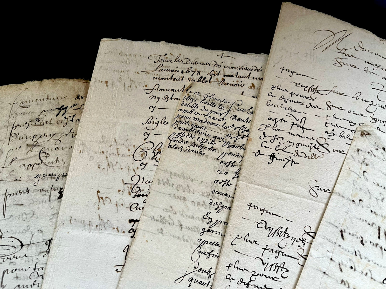 AUTHENTIC AUTOGRAPHED AND WATERMARKED MANUSCRIPT DOCUMENT from 1600s