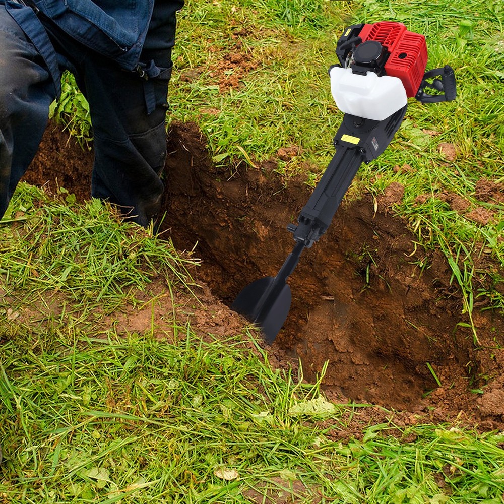 Handheld Trencher Digger Machine 52CC 2Stroke Garden Tree Digger Digging Machine
