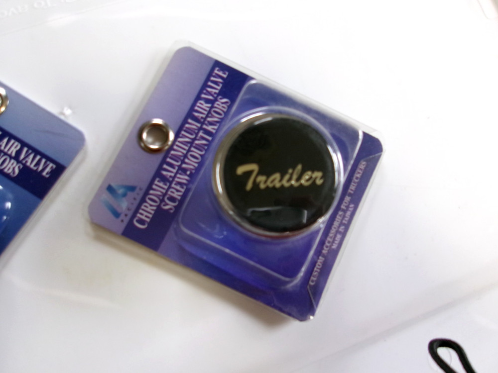 Pacific chrome aluminum air valve screw-mount knobs 2 each