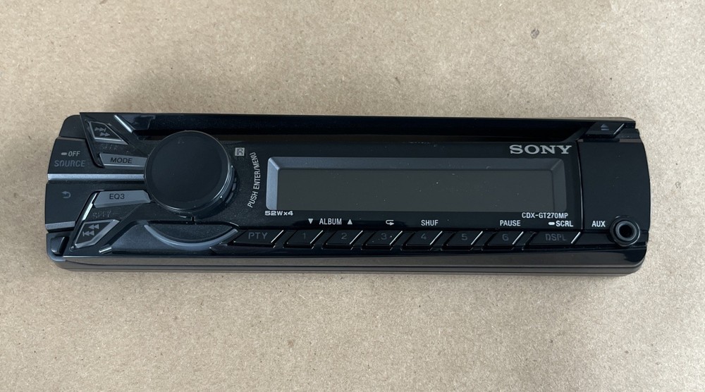 Sony CDX-GT270MP Single Din Faceplate ONLY
