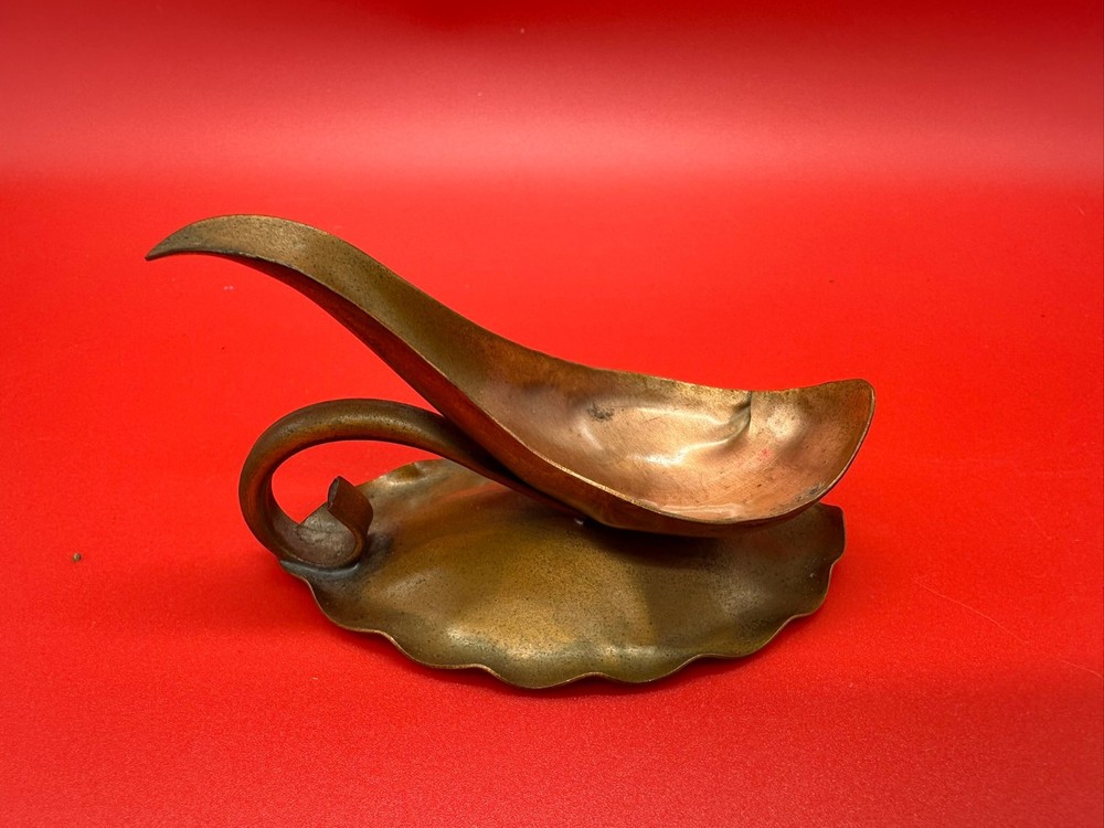 Gregorian Solid Copper Pipe Stand Original Engraved Signature #532