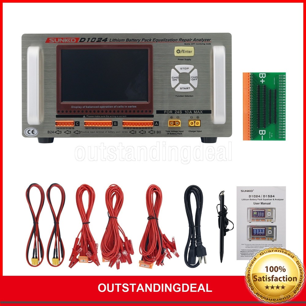 SUNKKO D1024 10A High Current Li-Battery Pack Equalizer and Analyzer ot25